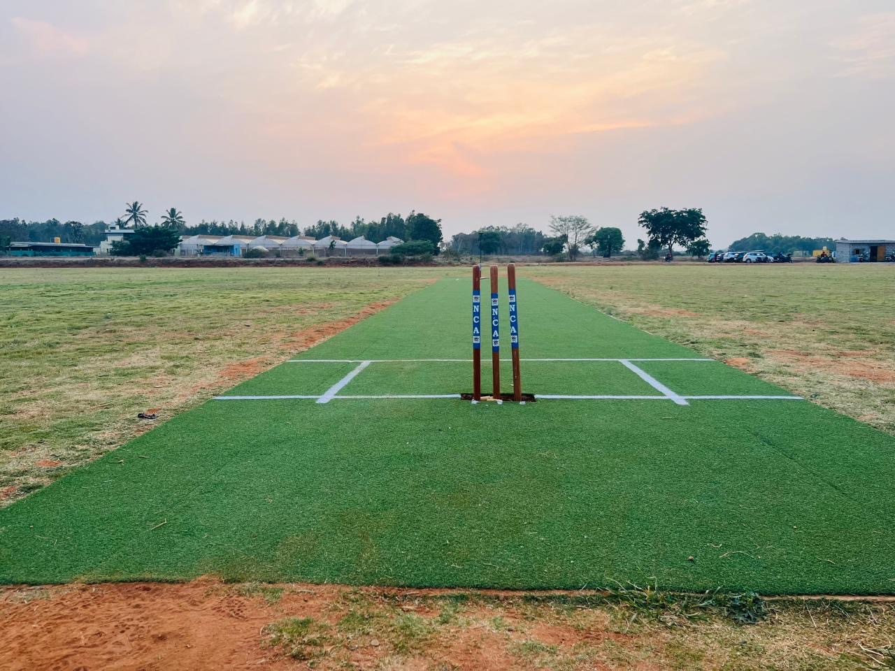 NCA Greenfield cricket pitch Sarjapur Bangalore