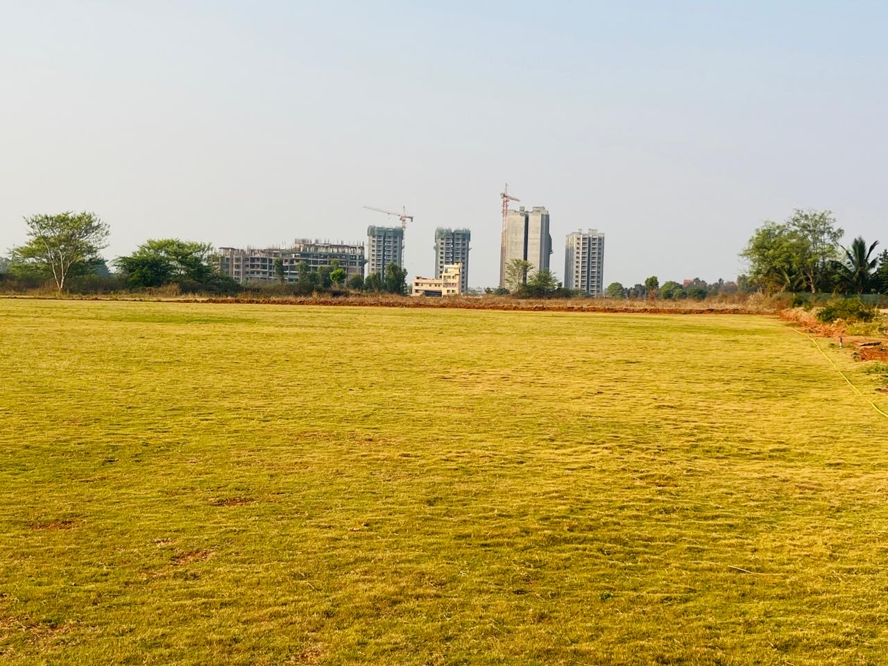 NCA Greenfield cricket outfield Sarjapur Bangalore